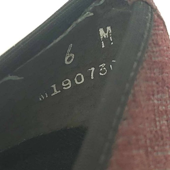 Munro American Womens Randa Heels Deep Wine Leather Textured Slip On Low 6 M New - Picture 14 of 16